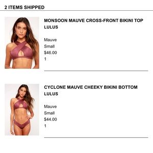 BRAND NEW with tags-Two piece Lulu’s bikini